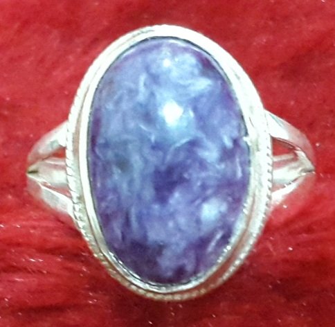 Charoite Silver Ring of Spiritual Powers - Image 2