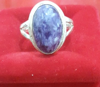 Charoite Silver Ring of Spiritual Powers - Image 3