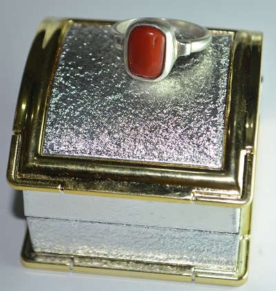 Coral Ring Silver For Peace & Protection - Image 2