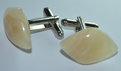 Cuff-links of Moonstone