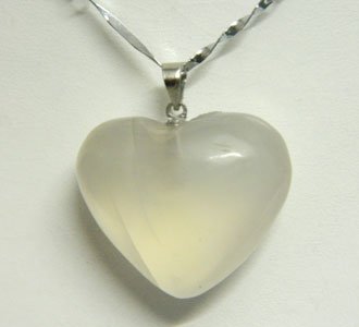 Moonstone Heart Pendant of Love and Luck