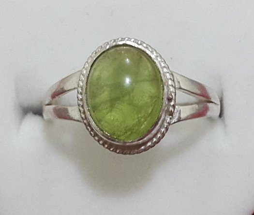Peridot Silver Ring