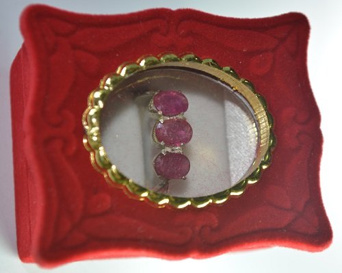 Ruby Silver Ring For Love & Attraction